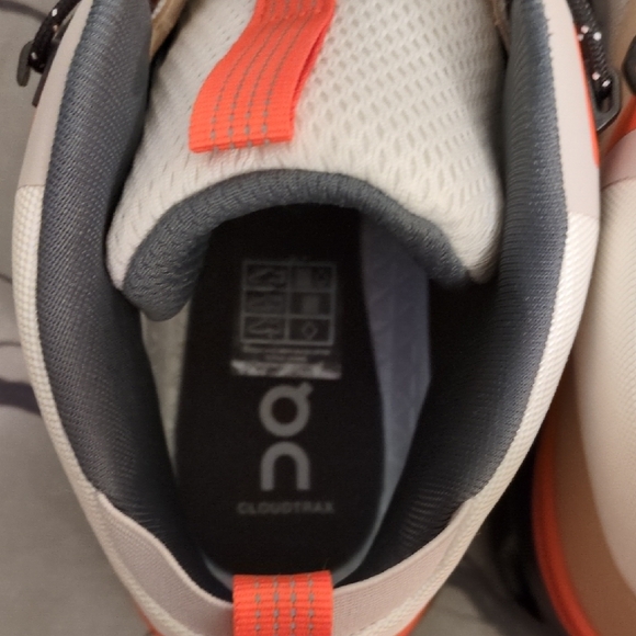 On Running White and Orange Sneakers - Picture 5 of 10